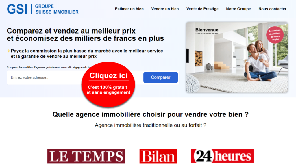 meilleur service vente immobiliere suisse